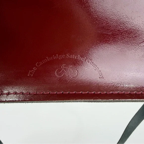 Cambridge Satchel Company Oxblood Leather Satchel Crossbody Bag - Picture 5 of 9